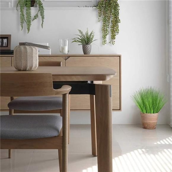 17" Artificial Onion Grass Bushes Plants Faux Shrubs Fake Wheat Grass  (4 Pcs) - Picture 4 of 5